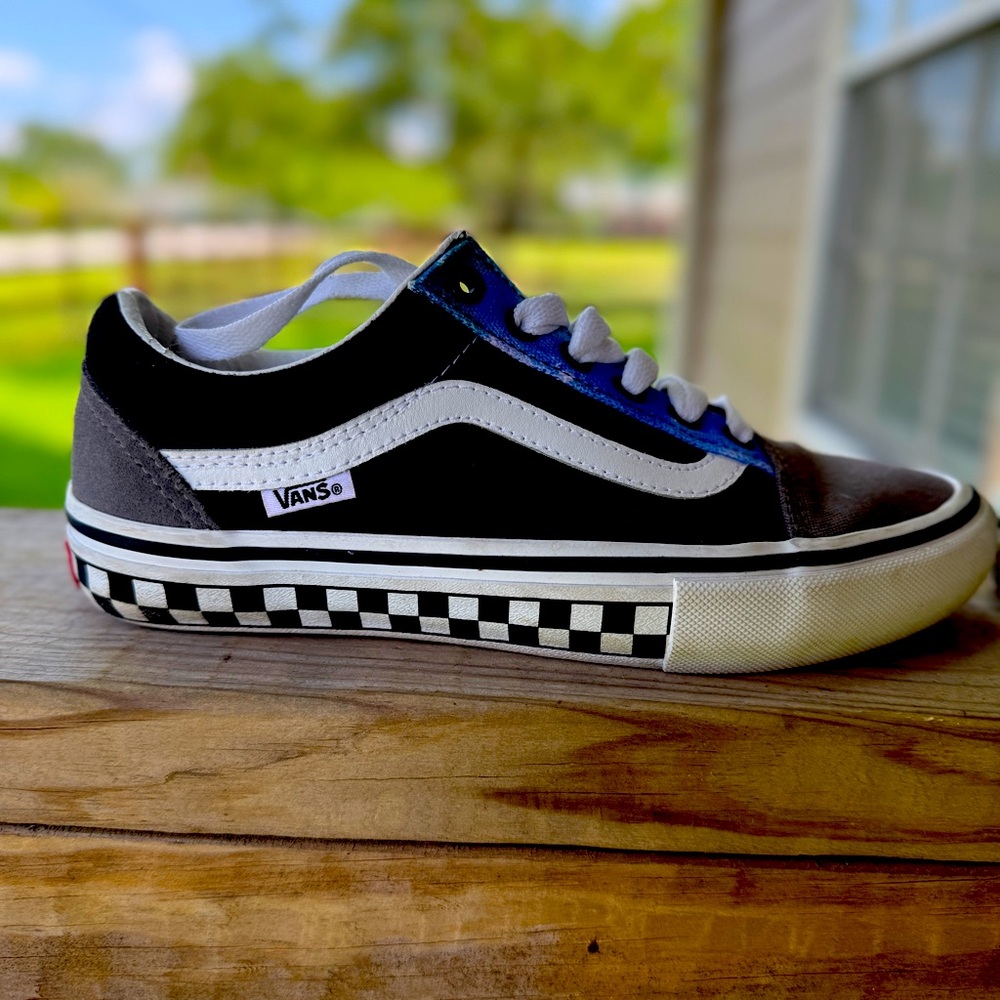 Vans Black and White Custom Made Skate Shoes